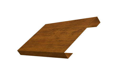 Ламель лицевая 150 забора жалюзи Texas Grand Line 0,45 Print Elite Golden Wood TwinColor