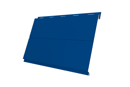Софит металлический Вертикаль 0,2 line Grand Line 0,5 Satin с пленкой RAL 5005 сигнальный синий