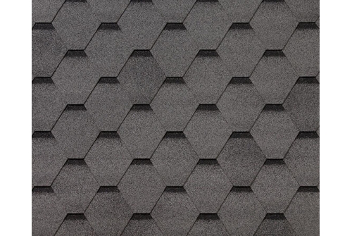 Черепица гибкая RoofShield Фемили Эко Лайт Стандарт серый с оттенением