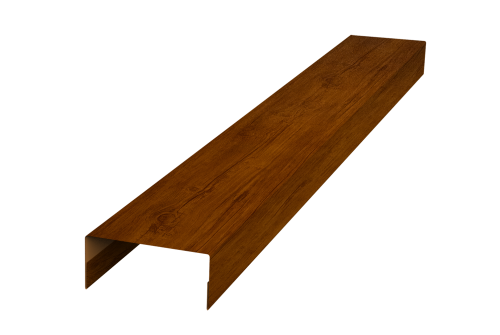 Крышка 45х20 для забора жалюзи Texas Grand Line 0,45 Print Premium Golden Wood Intense FTC (3м)
