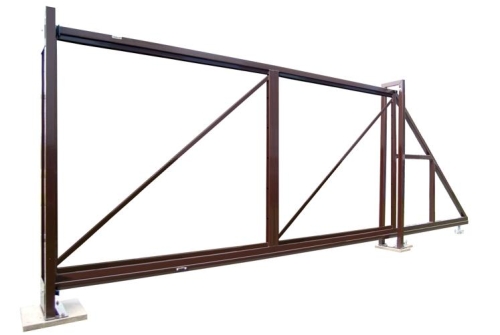 Ворота откатные Colority Zinc 2,03x4,0 RAL 8017
