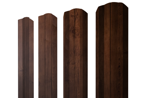 Штакетник М-образный A фигурный Grand Line 0,4 Print Premium Cherry Wood Fresh TwinColor