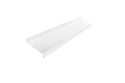 Отлив простой 100 Grand Line 0,45 Drap TX RAL 9003 сигнальный белый (2м)