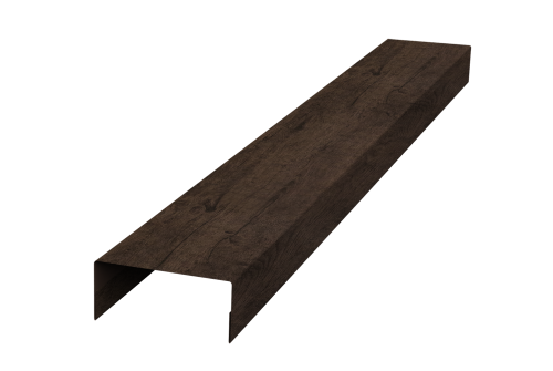 Крышка 45х20 для забора жалюзи Texas Grand Line 0,45 Print Elite Antique Wood TwinColor (3м)