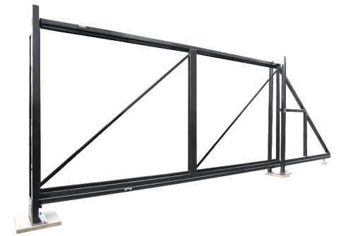 Ворота откатные Colority Zinc 2,03x4,0 RAL 7024