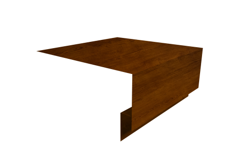 Планка околооконная сложная Блок-Хаус new 200х75х27 Grand Line 0,45 Print-Double Premium Golden Wood Intense F (2м)