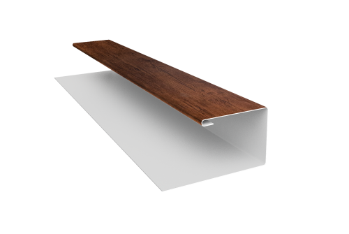 Планка П-образная Блок-Хаус new Grand Line 0,45 Print Premium Cherry Wood Fresh TwinColor (2м)