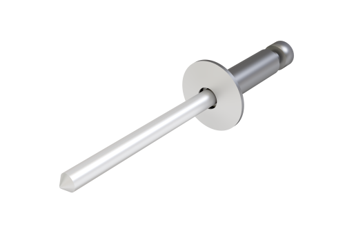 Заклёпка вытяжная Daxmer 4,8х10 (500шт) нерж/нерж RAL 9003