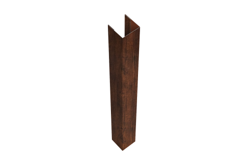Стойка для забора жалюзи Texas Grand Line для монтажа с крепежным вкладышем 0,45 Print Premium Cherry Wood Dark FTC (2,5м)
