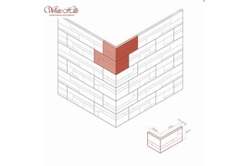 Угловой элемент White Hills Хайлэнд 292-45 без шва
