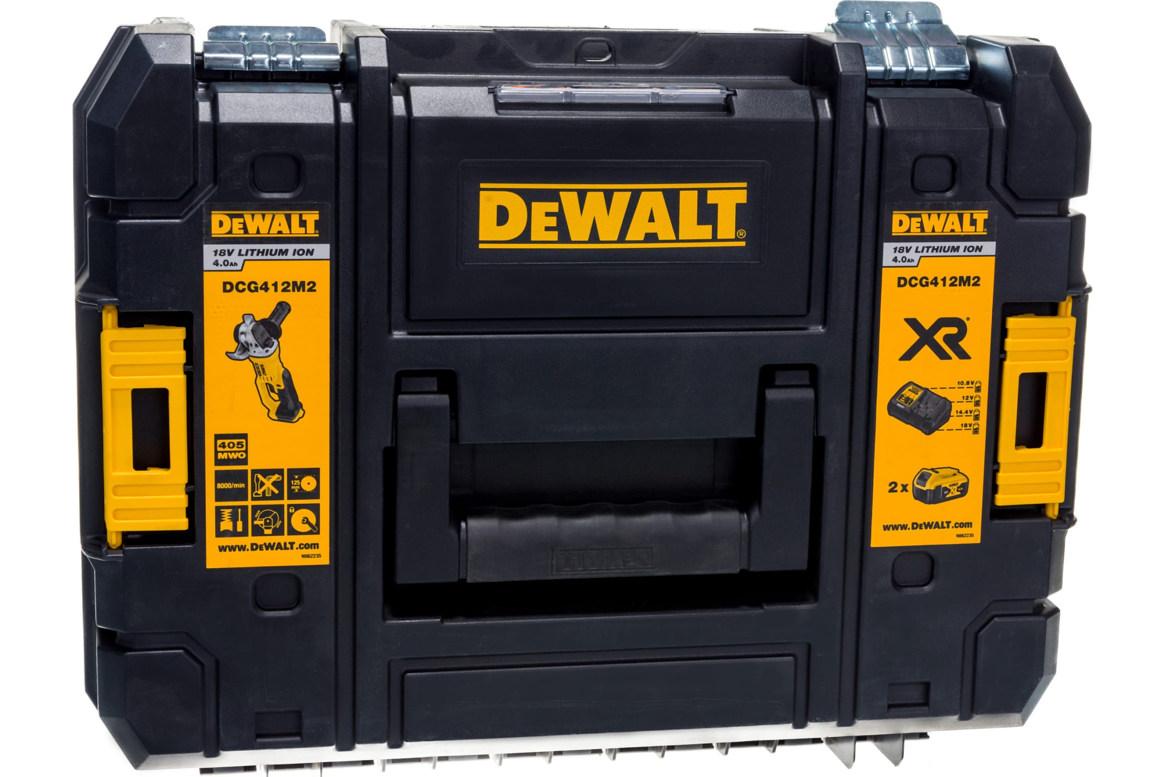 Аккумуляторная УШМ DeWalt DCG412M2-QW