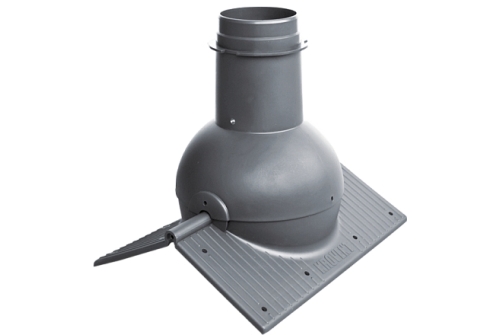 Элемент коньковый Krovent Pipe-Cone серый