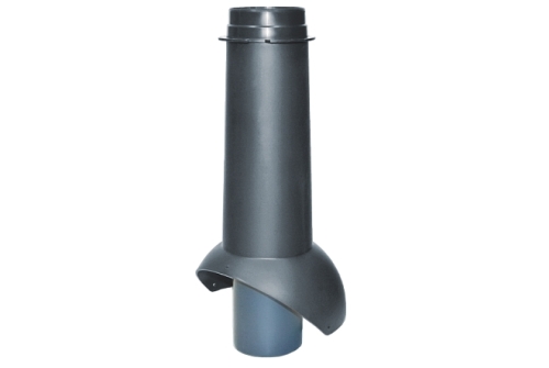 Выход канализации Krovent Pipe-VT 110 изолированный черный