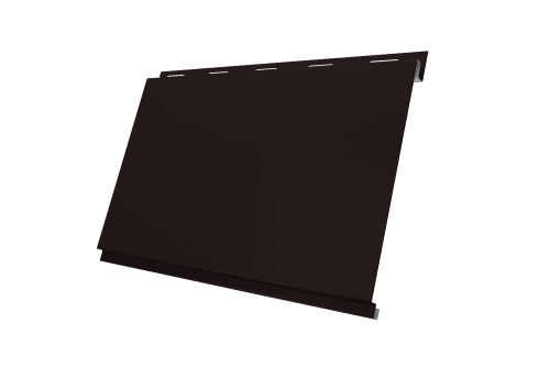 Софит металлический Вертикаль 0,2 classic Grand Line 0,5 Satin Matt с пленкой RAL 9005 черный
