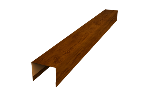Крышка для забора жалюзи Palermo Grand Line 0,45 Print Premium Golden Wood Intense FTC (2м)