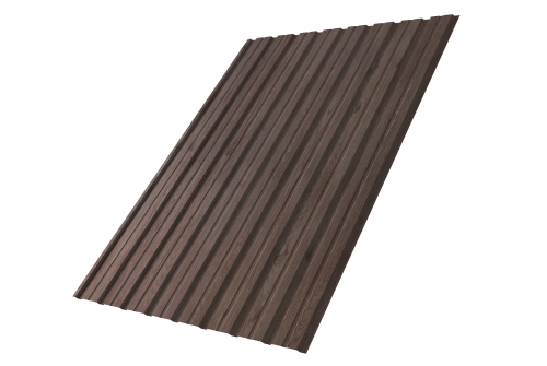 Профнастил С10B Grand Line 0,45 Print Elite с пленкой White Wood TwinColor