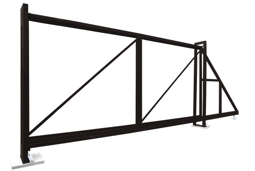 Ворота откатные Colority Zinc 2,03x5,0 RR 32