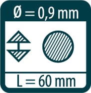 Грифели H для карандаша Pica FINE Dry 7050 (24 шт)