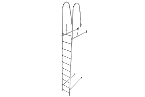 Лестница стеновая Grand Line RAL 9006 2,76м