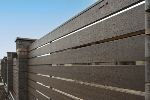 Ламель лицевая 150 забора жалюзи Texas Grand Line 0,45 Print Elite Coffee Wood TwinColor