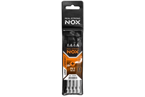 Бита Nox Corebit Ph2, 90мм E6,3 4 штуки упаковка ПВХ (335090-4)