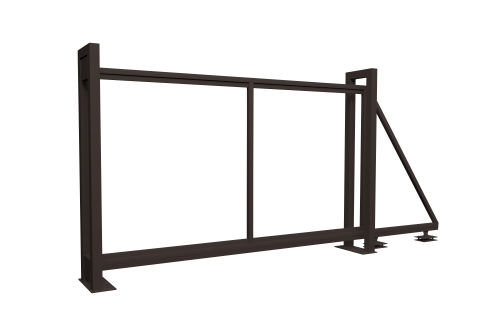 Ворота откатные Colority Zinc 2,03x3,5 RR 32
