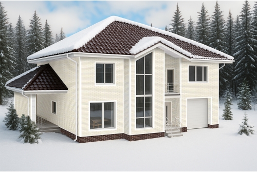 Фасадная панель Grand Line Клинкерный кирпич Design молочный со швом RAL 7006