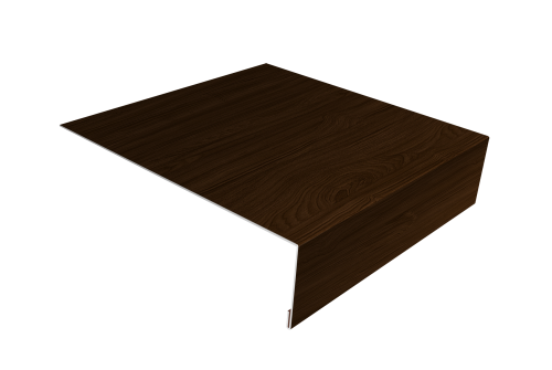 Планка лобовая/околооконная простая 190х50 Grand Line 0,45 Print Elite Choco Wood TwinColor (3м)