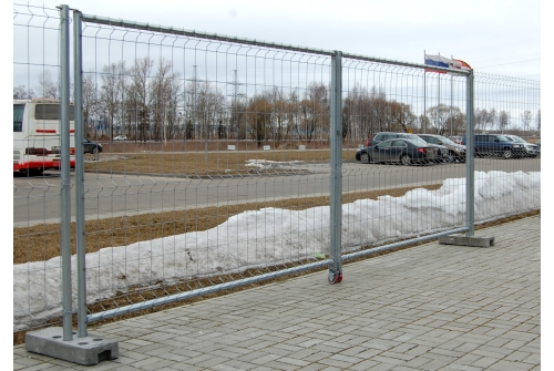Ворота временного ограждения 1,95х5 Zn
