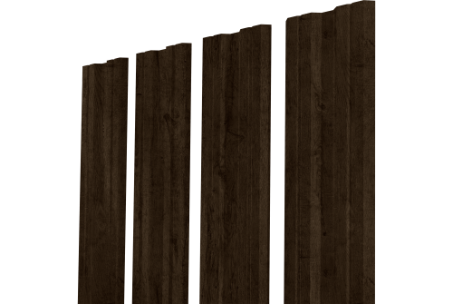 Штакетник Twin XL с прямым резом Grand Line 0,45 Print Elite Antique Wood TwinColor