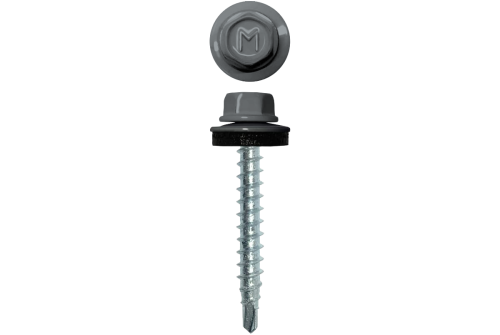 Саморез кровельный Daxmer 4,8х29 (250шт) сверло №1 RAL 7040