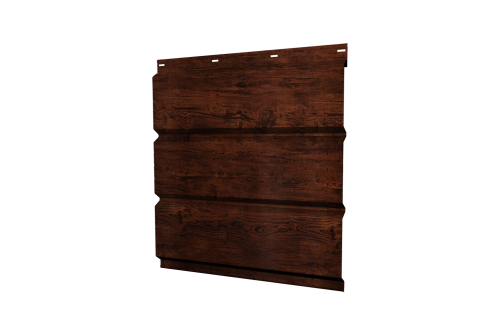 Софит металлический Классик Grand Line центральная перфорация 0,45 Print Elite с пленкой Cherry Wood TwinColor