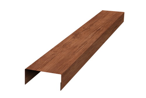 Крышка 45х20 для забора жалюзи Texas Grand Line 0,45 Print Premium Rowan Fresh TwinColor (2,5м)
