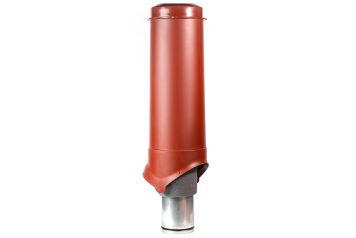 Выход вентиляции Krovent Pipe-VT 125/700 ИЗ красно-коричневый