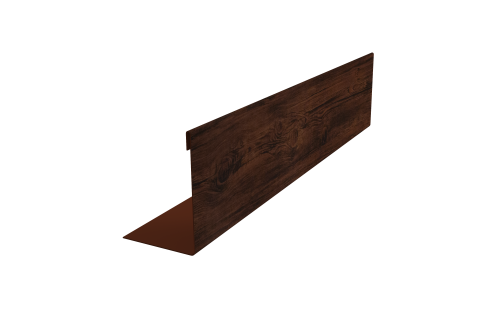 Нащельник 25х35 для забора жалюзи к ламели 125 Texas Grand Line 0,45 Print Elite Cherry Wood TwinColor (L2,0)