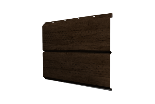 Софит металлический ЭкоБрус new Grand Line c перфорацией 0,45 Print Premium Antique Wood TwinColor