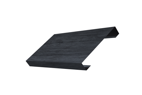 Ламель лицевая 125 забора жалюзи Texas Grand Line 0,45 Print Premium Grey Wood TwinColor