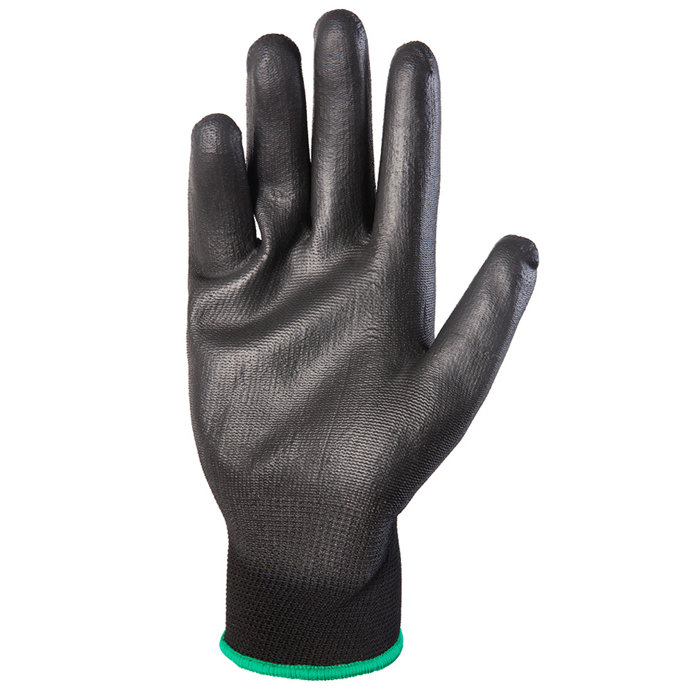 Перчатки c полиуретановым покрытием Jeta Safety 9/L черные