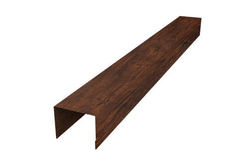 Крышка для забора жалюзи Palermo Grand Line 0,45 Print-Double Premium Cherry Wood Dark F (2,5м)