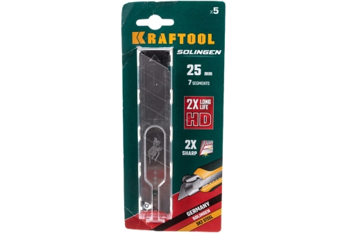 Лезвия сменные сегментированные Kraftool Solingen 25мм 5шт (09607-25-S5)
