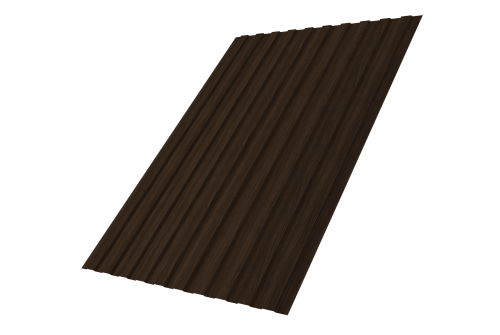 Профнастил С8B v01 Grand Line 0,45 Print Elite Coffee Wood TwinColor