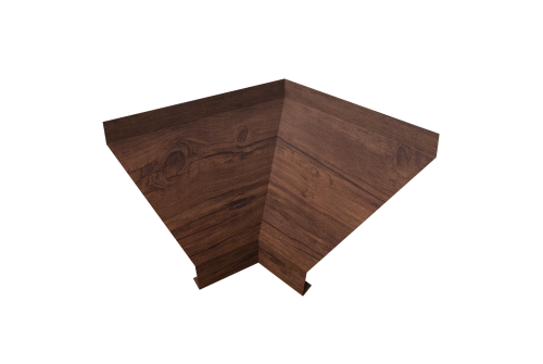 Угол отлива внутренний 150 Grand Line 0,45 Print Premium с пленкой Cherry Wood Fresh TwinColor