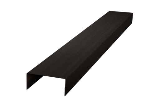 Крышка 45х20 для забора жалюзи Texas Grand Line 0,45 Print Elite Coffee Wood TwinColor (2м)