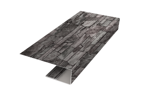 J-Профиль 12мм Grand Line 0,45 Print Elite Fine Stone TwinColor (2м)