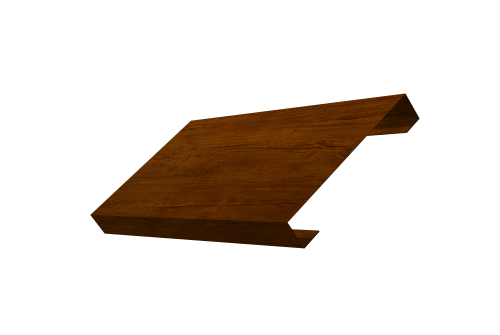 Ламель лицевая 125 забора жалюзи Texas Grand Line 0,45 Print-Double Premium Golden Wood Intense F