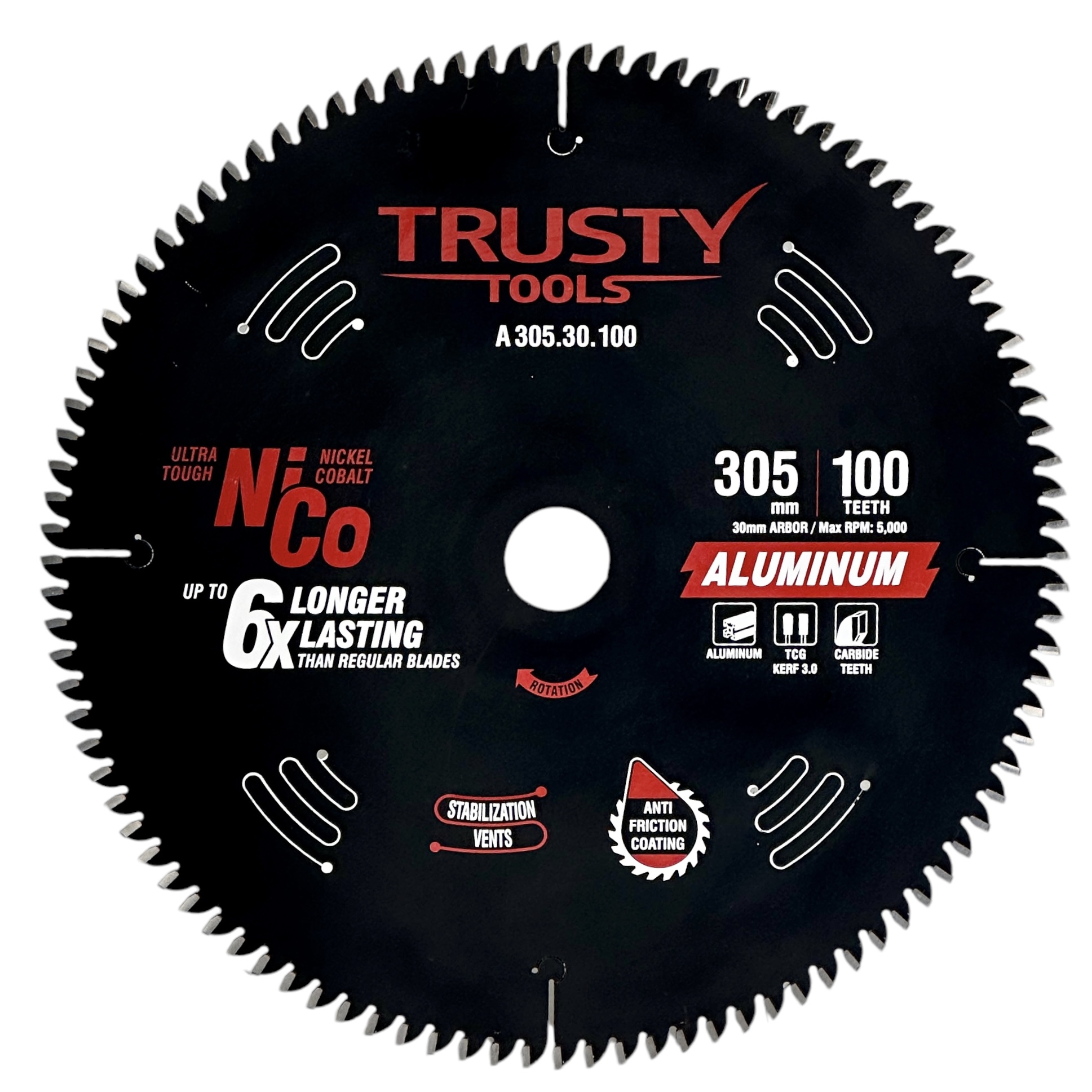 Диск пильный Trusty-Tools Aluminum по алюминию 305х30 100T
