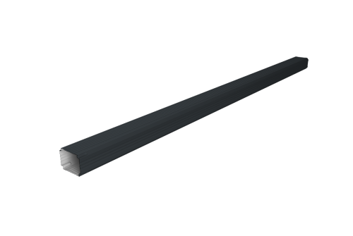 Труба гофрированная Vortex Lite Matt 76х102х3000мм RAL 7016 антрацитово-серый