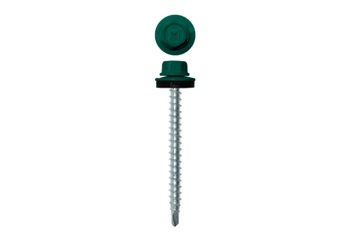 Саморез кровельный Daxmer 4,8х50 RAL 6026 (150) сверло №1