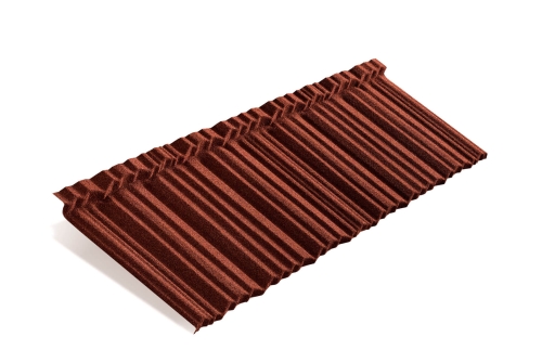 Лист композитной черепицы Metrotile MetroShake 2 красный
