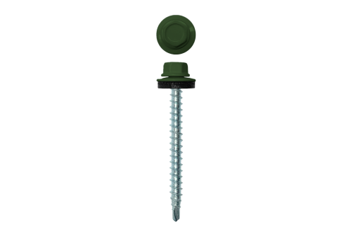 Саморез кровельный 4,8х50 (150шт) сверло №1 RAL 6020